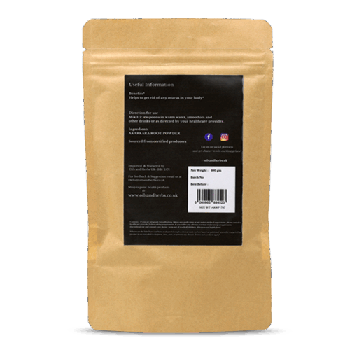 Organic Akarkara Root Powder aka Pellitory Root