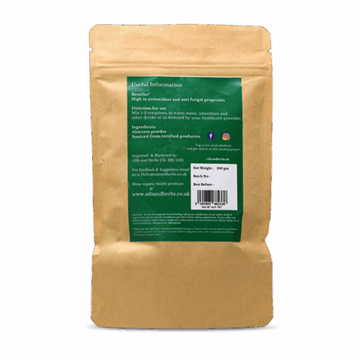Organic Aleovera Powder 100% Pure, Clean and Natural