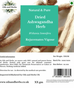 Natural Ashwagandha Root- Withania somnifera - Natural Adaptogen
