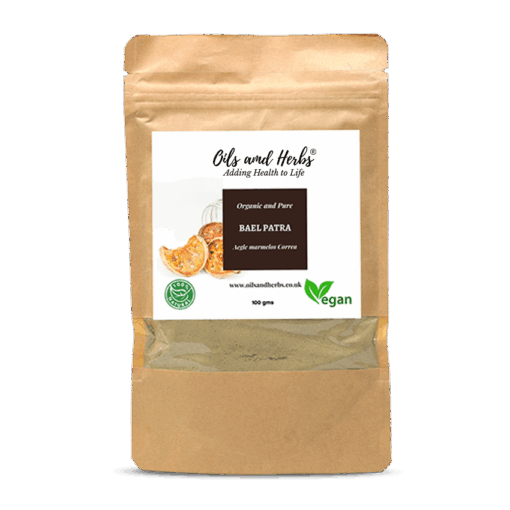 Organic Bael Patra Powder - Aegle Marmelos Correa -100% Pure, Clean and Natural