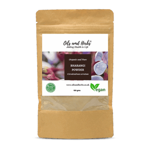 Organic Bharangi Powder - Glory Flower -100% Pure, Clean and Natural