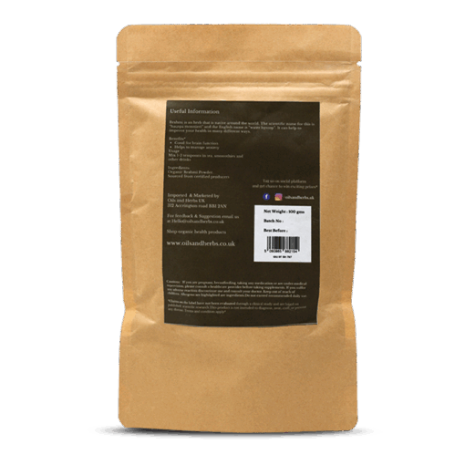 Clean Organic Brahmi Powder - Bacopa Monnieri -100% Pure and Natural