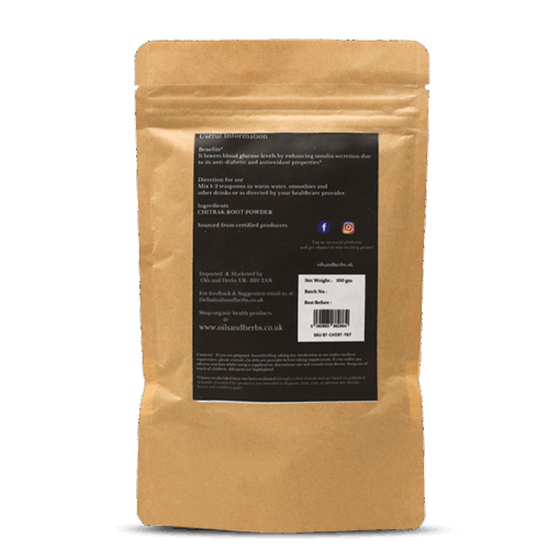 Organic Chitrak Root Powder - Ceylon Leadwort -100% Pure, Clean and Natural