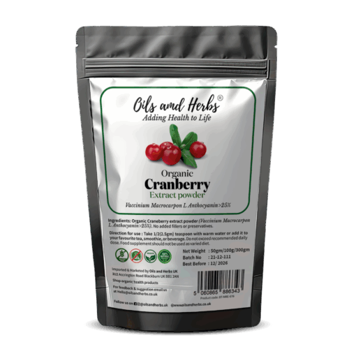 Organic Cranberry Extract Powder – High in Anthocyanins & Lab-Tested Quality