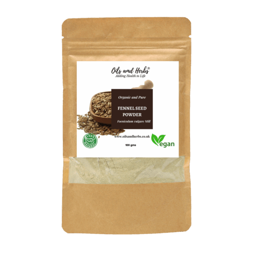 Organic Fennel Seed Powder - Foeniculum Vulgare Mill- 100% Pure, Clean and Natural