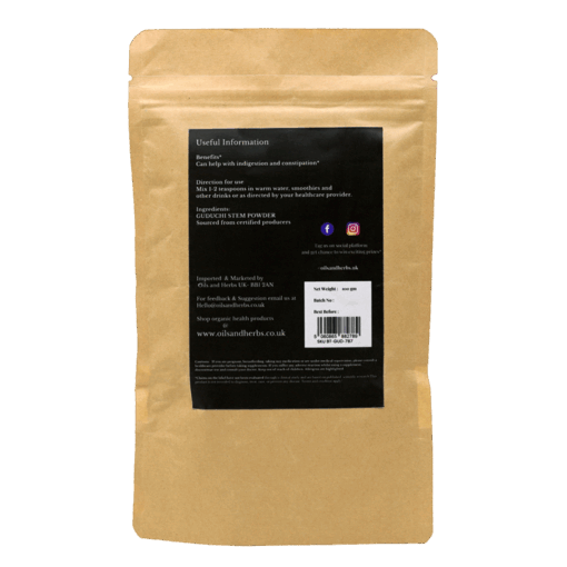 Organic Guduchi Stem Powder -Tinospora Cordifolia - 100% Pure, Clean and Natural