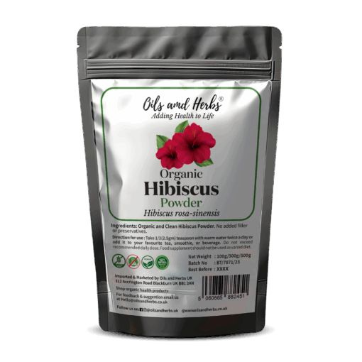 Organic Hibiscus Powder - Hibiscus rosa-sinensis-100% Pure, Clean and Natural