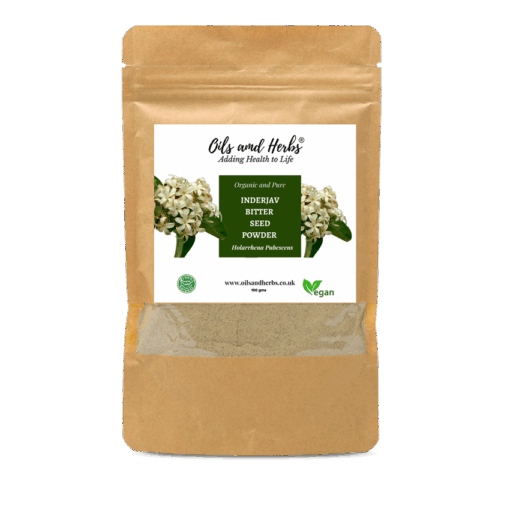 Organic Inderjav Bitter Seed Powder Holarrhena Pubescens