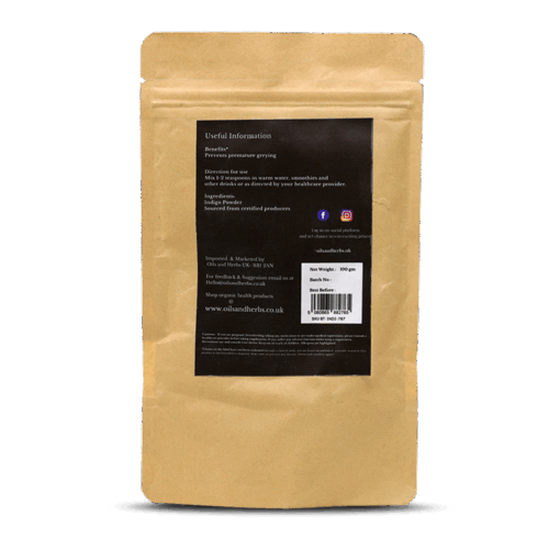 Organic Indigo Powder for Hair- 100% Pure, Clean and Natural