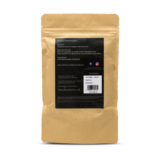 Organic Kachnar Bark Powder - Orchid Tree - 100% Pure, Clean and Natural