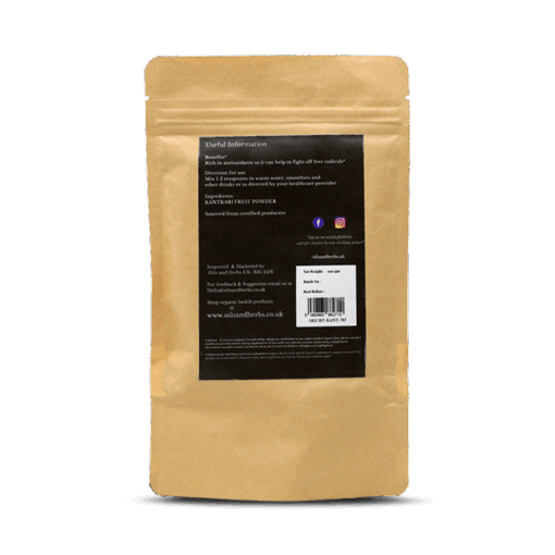 Organic Kantakari Fruit Powder - Yellow Fruit Nightshade- 100% Pure, Clean and Natural