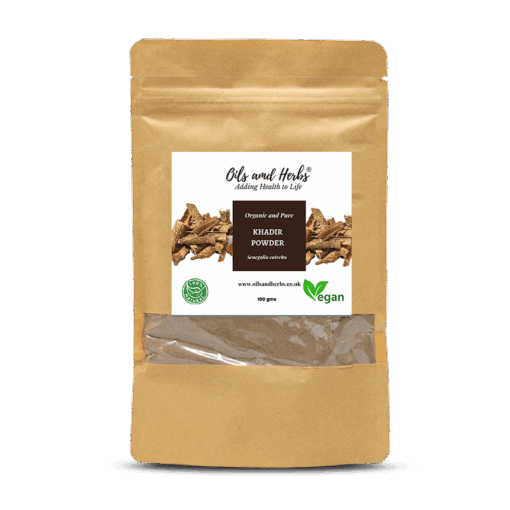 Organic Khadir Powder- Senegalia Catechu- 100% Pure, Clean and Natural