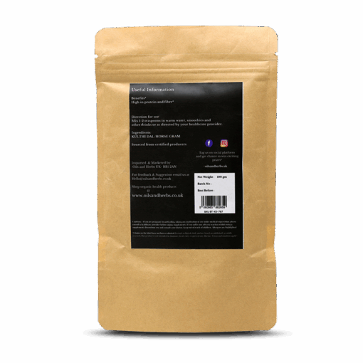 Organic Kulthi Dal Powder- Horse Gram-100% Pure, Clean and Natural