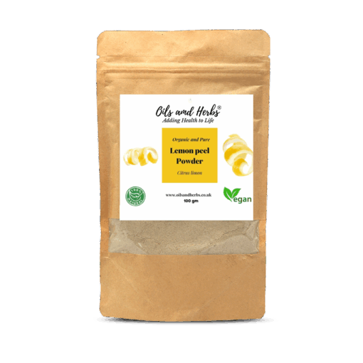 Organic Lemon Peel Powder - 100% Natural, Pure and Clean
