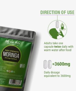High Strength Moringa Extract Capsules-1800mg