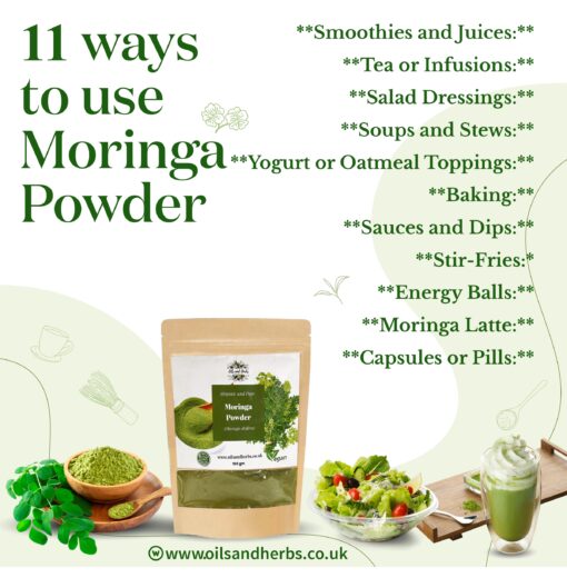 Green Moringa Powder-100% Natural and Organic
