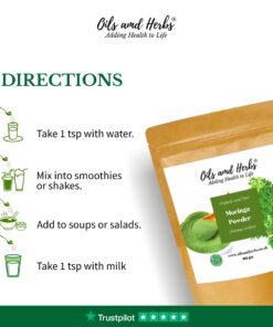 Green Moringa Powder-100% Natural and Organic