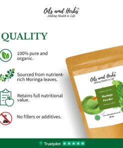 Green Moringa Powder-100% Natural and Organic