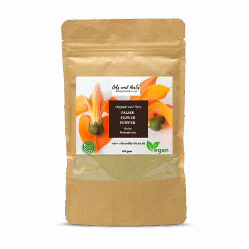 Organic Palash Flower Powder- Butea Monosperma -100% Pure, Clean and Natural