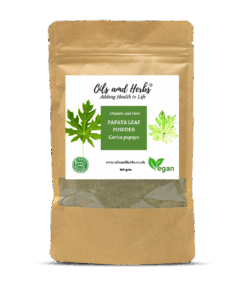 Organic Papaya Leaf Powder - Carica Papaya-100% Pure, Clean and Natural