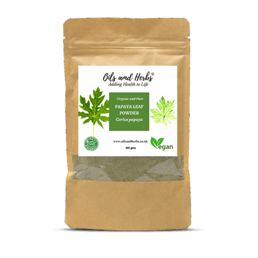 Organic Papaya Leaf Powder - Carica Papaya-100% Pure, Clean and Natural
