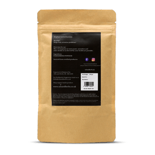 Organic Pashanbhed Root Powder - Bergenia Ligulata -100% Pure, Clean and Natural