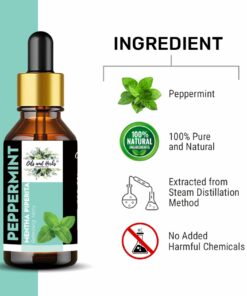 Natural Peppermint Essential Oil 100% Pure and Therapeutic Grade