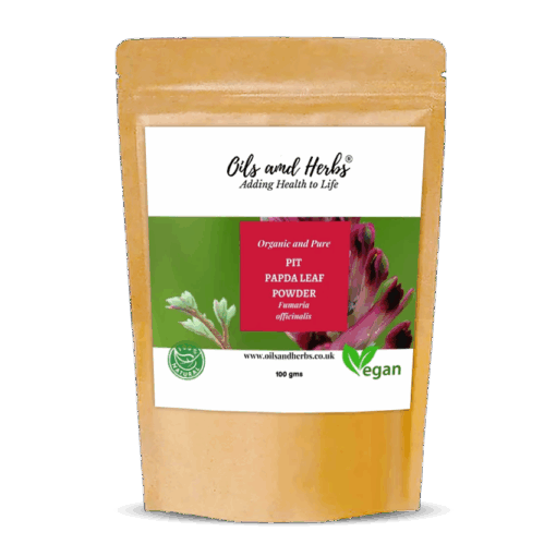 Organic Pit Papda Leaf Powder - fularia officinalis - 100% Pure, Clean and Natural