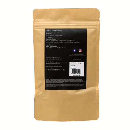 Organic Rasna Leaf Powder- Pluchea Lanceolata -100% Pure, Clean and Natural