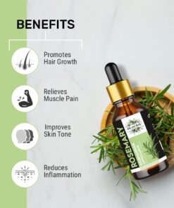 Natural Rosemary Essential Oil For Hair Growth, Skin and Body