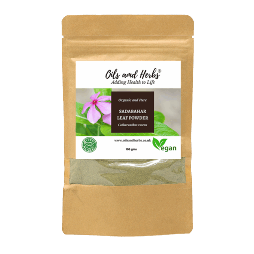Organic Sadabahar Leaf Powder - Catharanthus Roseus -100% Pure, Clean and Natural