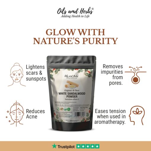 Organic White Sandalwood Powder- Safed Chandan