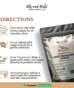 Organic White Sandalwood Powder- Safed Chandan