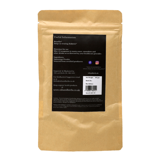 Organic Saptarangi Root Powder- Salacia Oblonga -100% Pure, Clean and Natural