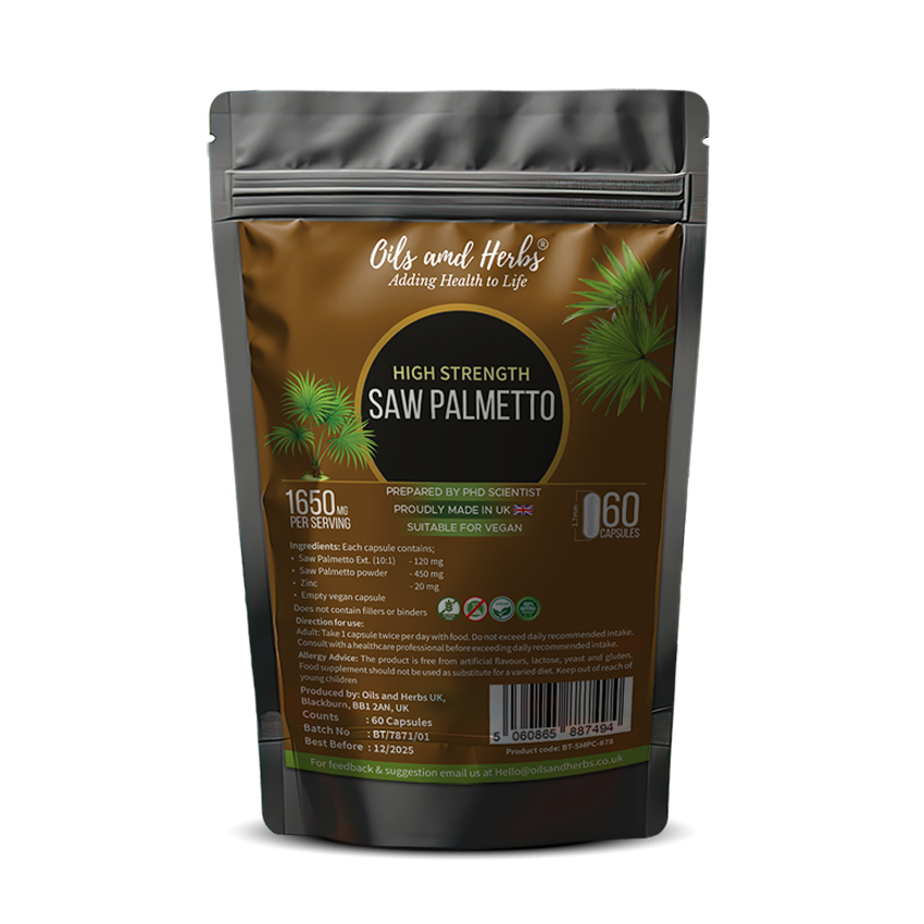 High Strength Saw Palmetto Capsules- 3300mg