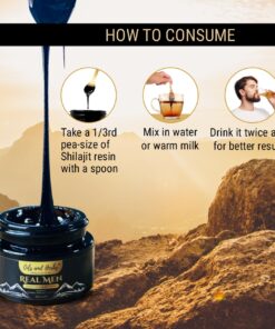 100% Pure Organic Himalayan Shilajit Resin 16000ft high altitude