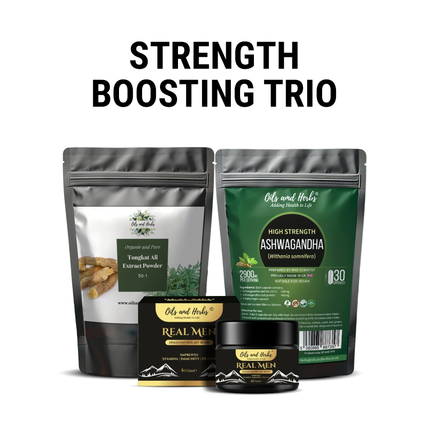 Strength Boosting Trio- Shilajit with Ashwagandha & Ton gat Ali