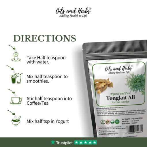 Organic TongkatAli Extract Powder - 50:1
