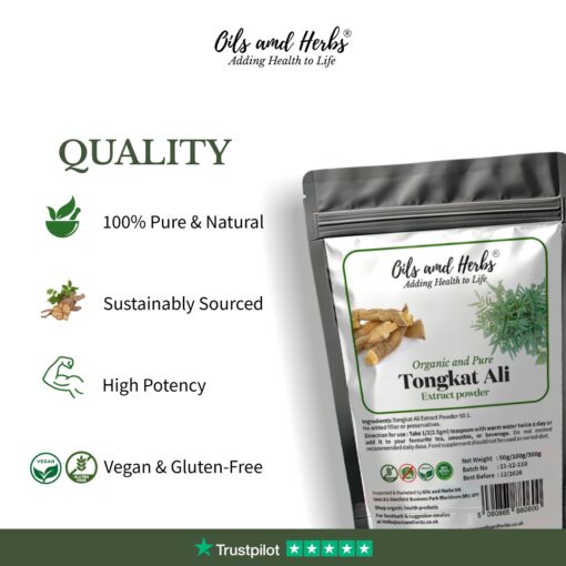 Organic TongkatAli Extract Powder - 50:1
