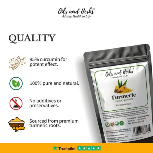 High Strength Turmeric Extract powder 95% curcuminoids
