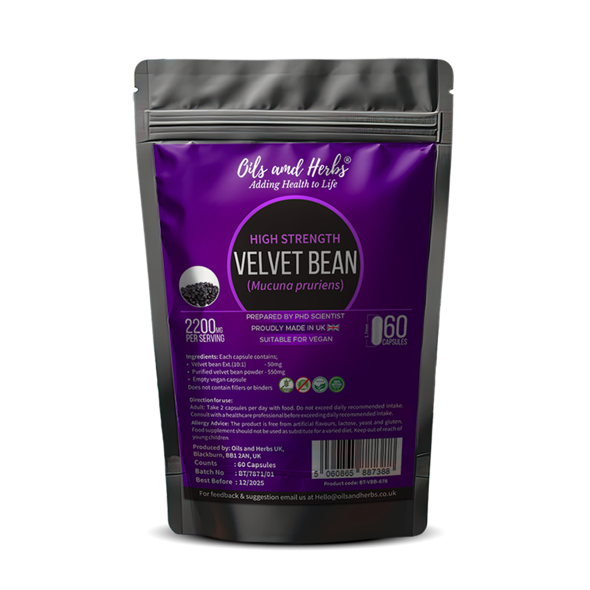 High Strength Velvet Bean Capsules - 2100mg