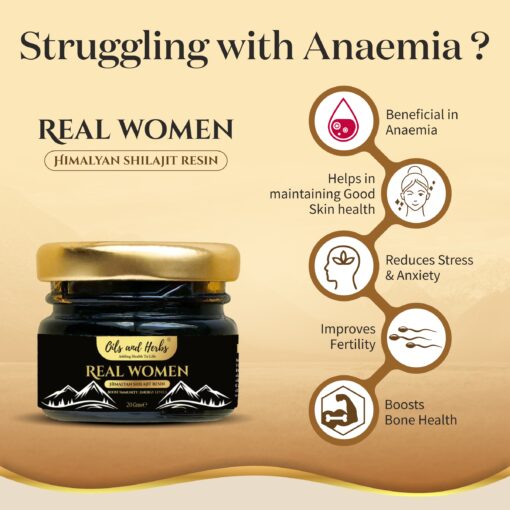 Real Women 100% Pure Organic Himalayan Shilajit Resin
