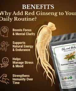 Organic Ginseng Extract Powder – 20% Ginsenosides | Korean Red Ginseng