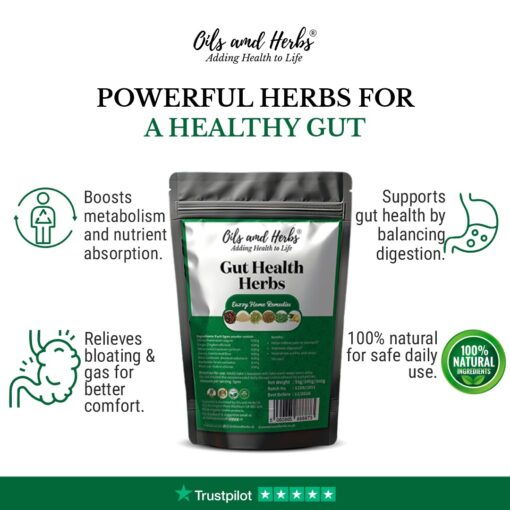 Gut Health Herbs for Bloating, Gas Relief & Gut Health