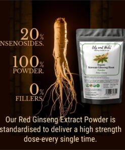 Organic Ginseng Extract Powder – 20% Ginsenosides | Korean Red Ginseng